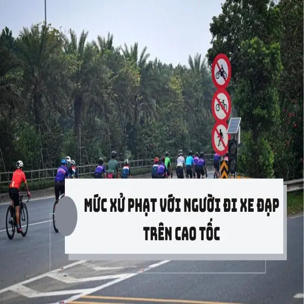 Mức xử phạt với người đi xe đạp trên cao tốc