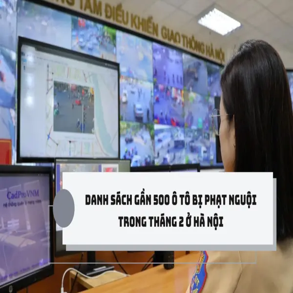 Danh sách gần 500 ô tô bị phạt nguội trong tháng 2 ở Hà Nội