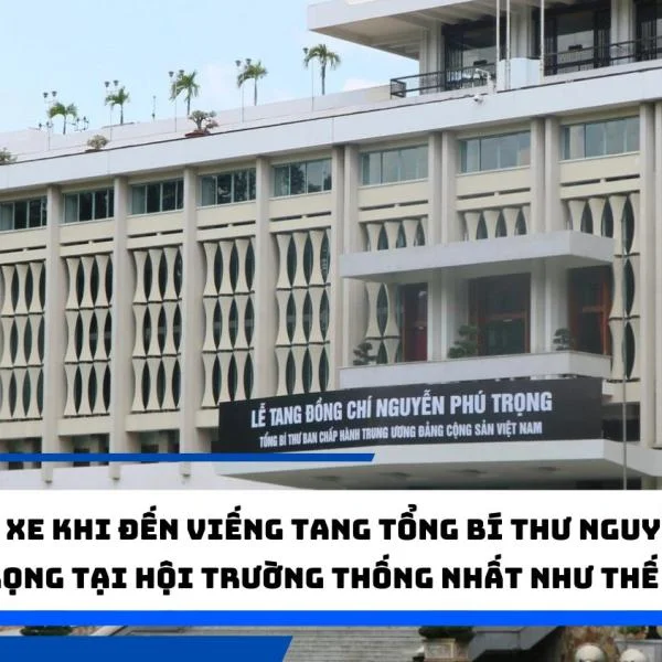 Gửi xe khi đến viếng tang Tổng Bí thư Nguyễn Phú Trọng