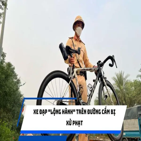 Xe đạp "lộng hành" trên đường cấm bị xử phạt