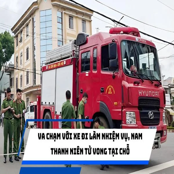 Va chạm với xe đi làm nhiệm vụ, nam thanh niên tử vong tại chỗ