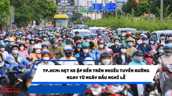 TP.HCM: Kẹt xe ập đến trên nhiều tuyến đường ngay từ ngày đầu nghỉ lễ