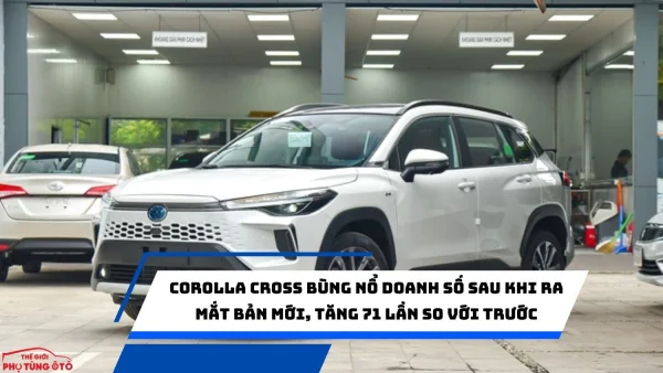 Corolla Cross bùng nổ doanh số sau khi ra mắt bản mới, tăng 71 lần so với trước