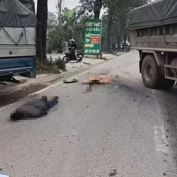 Tai nạn giữa 2 xe tải khiến một chiến sĩ CSGT và 1 người dân tử vong ở Thái Nguyên