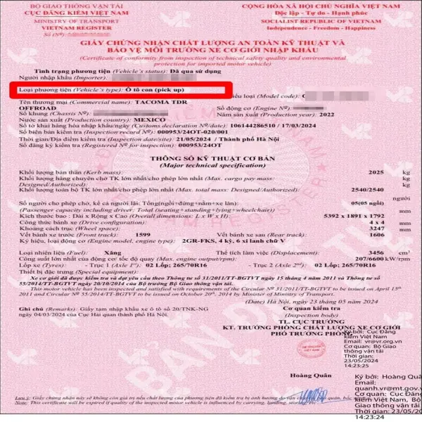 Cục CSGT giải đáp thắc mắc về việc phân biệt xe bán tải