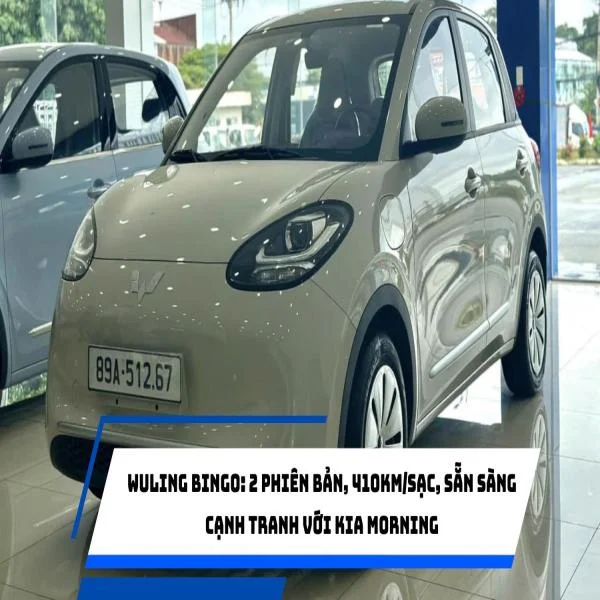 Wuling Bingo: 2 phiên bản, 410km/sạc, sẵn sàng cạnh tranh với Kia Morning